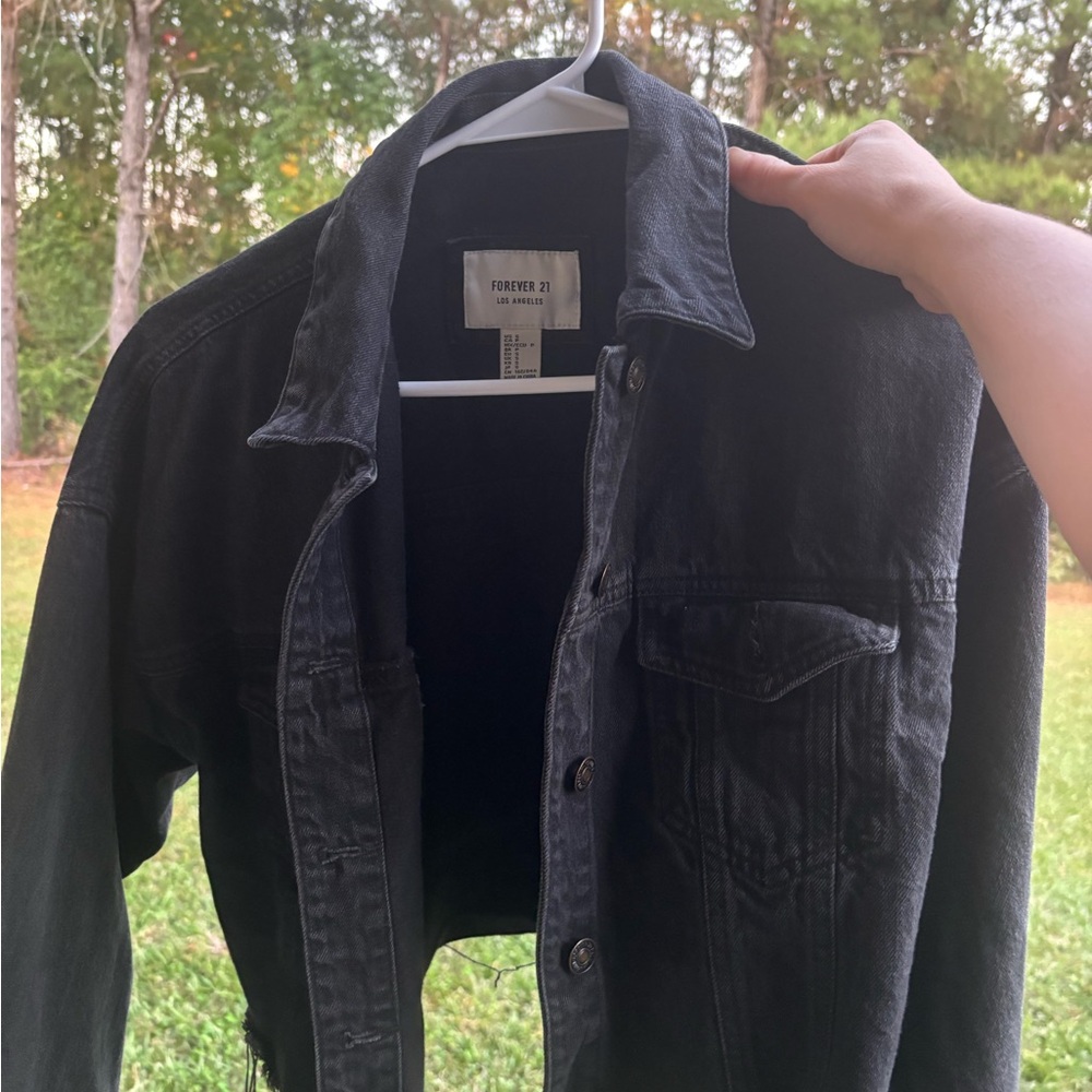 Forever 21 Black Denim Jacket